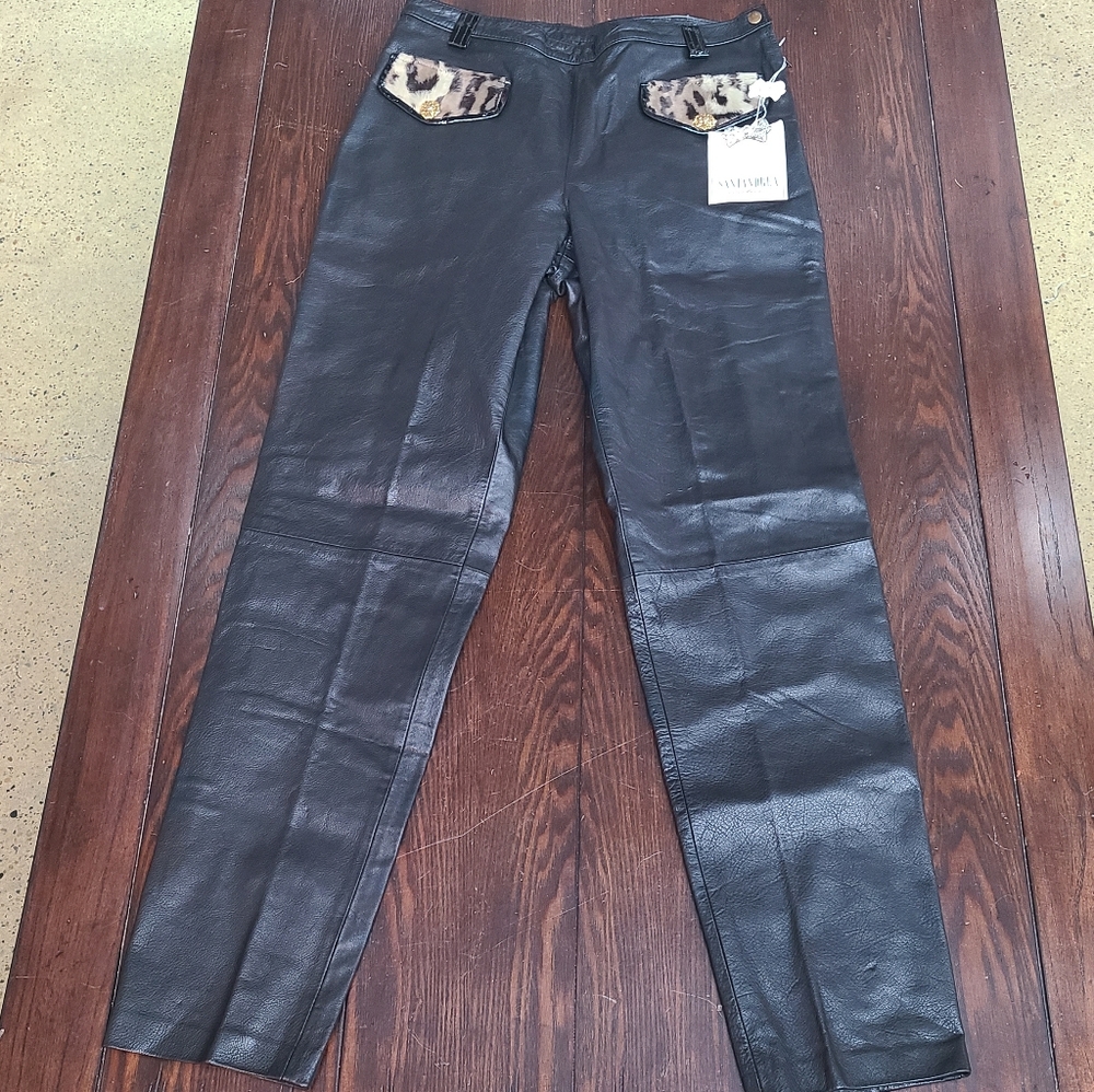 Santandrea Couture Leather Pants